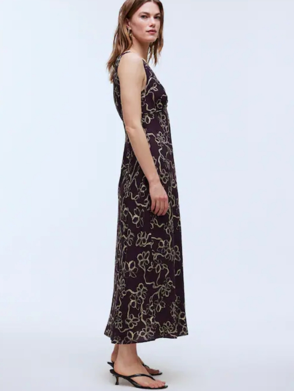 Madewell The Ariana Midi Maxi Sleeveless Slip Dress Size 2